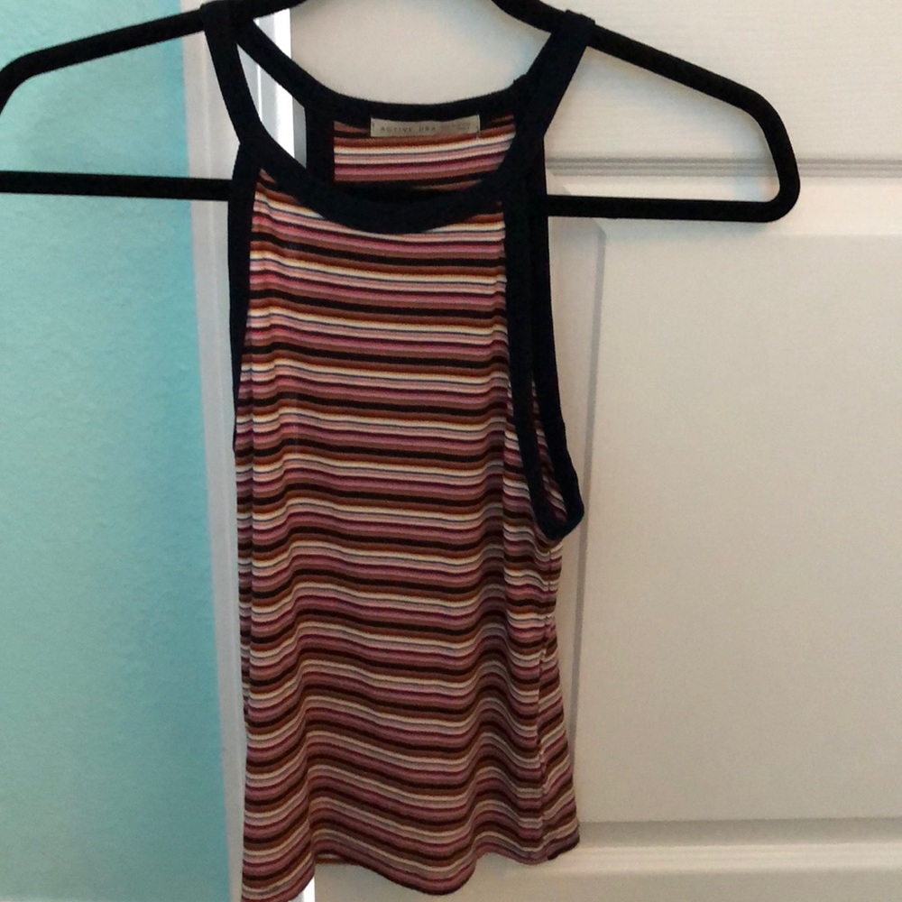 Striped halter top